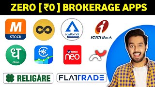 Zero brokerage demat account  best app for zero brokerage  zero brokerage trading app [upl. by Ecissej]