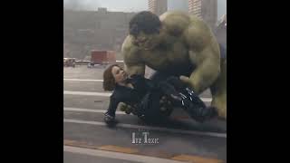 Let Me Down Slowly x Main Dhoondne Ko Zamaane Mein Hulk version shorts mcu hulk viral natasha [upl. by Diarmuid]