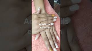 Acrylic nails extension neha beauty zone nailart skincareproduct [upl. by Siriso]