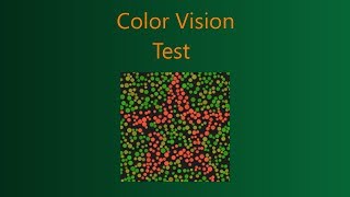 How to do Color Vision Test [upl. by Arodnap308]