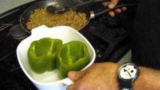 Stuffed bell peppers creamed tators [upl. by Niawtna327]