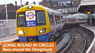 Race The Tube  Going Round in Circles on the Overground [upl. by Keyek]