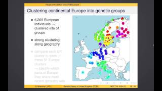 Garrett Hellenthal  The Genetic History of the United Kingdom the POBI project [upl. by Roosnam337]