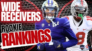 2024 Fantasy Football  ROOKIE RANKINGS WR  Dynasty Fantasy Football [upl. by Nica]