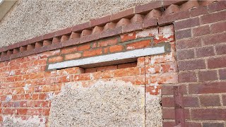 HOW TO Install prestressed lintel and brick up [upl. by O'Brien17]