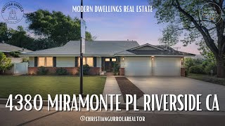 4380 Miramonte Pl  1961 Mid Century Ranch in Downtown Riverside CA [upl. by Annoved]