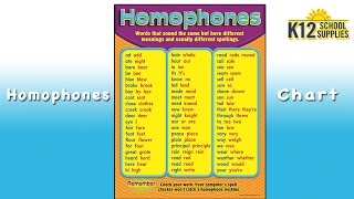 Best Homophones List  List of Homophones  Teacher Supplies [upl. by Ulane683]