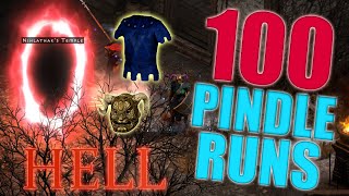 D2R  100 Hell Pindle Runs  Worth your time [upl. by Adniram538]