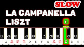 Liszt  La Campanella EASY Piano Tutorial  Beginner [upl. by Youngran174]