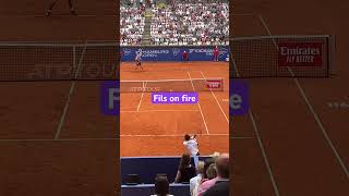 Arthur Fils outplays Alexander Zverev in Hamburg Open rally tennis [upl. by Etireugram]