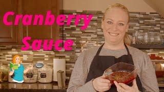 Cranberry Sauce recipe whole AND jellied [upl. by Zeculon]