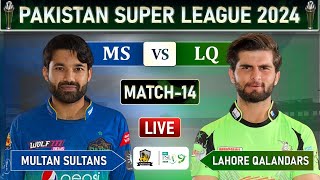 PSL LIVE  LAHORE QALANDARS vs MULTAN SULTANS MATCH 14 LIVE COMMETARY  LQ vs MS LIVE  LQ 13 OV [upl. by Rehprotsirhc]