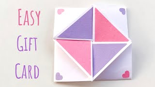 DIY Surprise Gift Card  Easy Cards to Surprise  Fun Paper Craft Ideas to Make [upl. by Algar241]