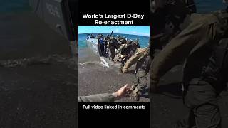 World’s Largest DDay Reenactment clip [upl. by Akehsal243]