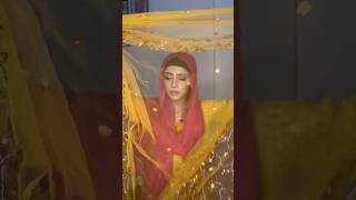 Net ki saree ke sath hijab look ￼ Challenge😱💛 iaffykhan  youtubeshorts grwm shorts ￼ [upl. by Darlleen]