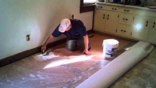 How to Cut In and Install A Vinyl Floor [upl. by Suzann113]