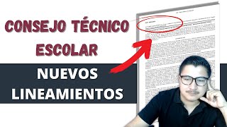 NUEVOS lineamientos para los Consejos Técnicos Escolares [upl. by Yraccaz]