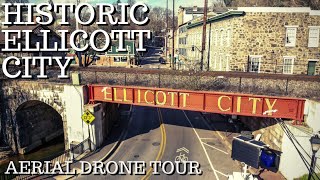 Historic Ellicott City  Aerial Drone Tour [upl. by Annoit103]