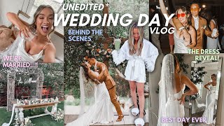 OUR WEDDING DAY VLOG raw amp unedited behind the scenes of the best day ever [upl. by Akzseinga]