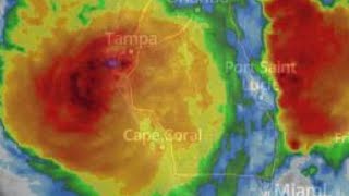 Hurricane Milton Live from Kissimmee [upl. by Ahsoyem249]