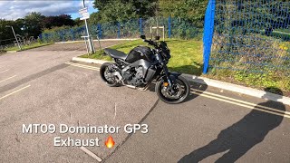 MT09 Dominator GP3 exhaust 🔥 [upl. by Cogan]