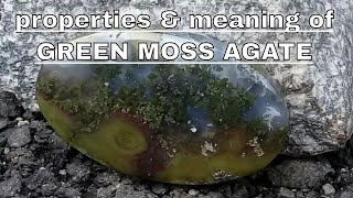 Green Moss Agate Meaning Benefits and Spiritual Properties [upl. by Acceber]