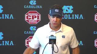 UNC Football Larry Fedora Post Miami Press Conference [upl. by Lebanna]