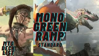 Llanowar Elves Helps Ramp Up Fast Foundations Standard Mono Green Ramp MTG Arena [upl. by Assirahc]