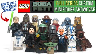 LEGO BOOK OF BOBA FETT FULL SERIES Custom Minifig Showcase  How to Build EVERY CHARACTER [upl. by Tekcirc]