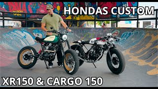 Par de Hondas XR150 Y Cargo 150 Modificadas  Cafe Racer y Street Tracker [upl. by Ela666]