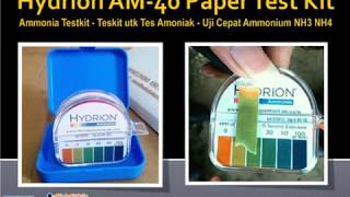 Hydrion AM40 Paper Test Kit  Ammonia Testkit  Teskit utk Tes Amoniak  Uji Cepat Ammonium NH3 NH4 [upl. by Hobbie200]