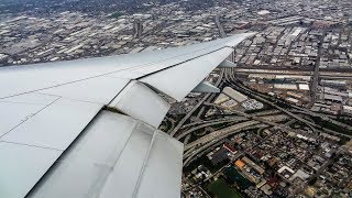 SWISS Boeing 777300ER IMPRESSIVE APPROACH and LANDING at Los Angeles Airport LAX [upl. by Lleumas]