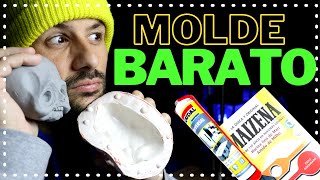 🟢 COMO HACER UN MOLDE DE SILICONA RAPIDO Y ECONOMICO  BARATO [upl. by Anilatac]