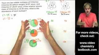 Atomic Mass How to Calculate Isotope Abundance [upl. by Ahset]