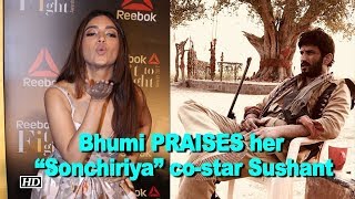 Bhumi PRAISES her “Sonchiriya” costar Sushant [upl. by Atrim]