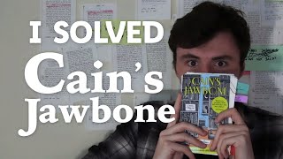 how I solved Cains Jawbone the TikTok murder mystery book [upl. by Solrac]