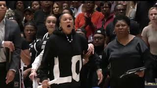 Chaos Raven Johnson Signals a Tech Then Gets Td Up amp Dawn Staley Storms the Court NCAAW [upl. by Hannahsohs]