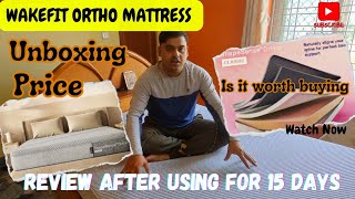 Wakefit Orthopaedic Mattres Review  क्या Mattress se Back Pain में कम हो रहा है [upl. by Recnal296]