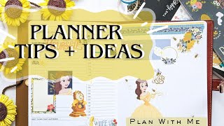 HOW TO CREATE A THEME OR SCENE IN YOUR PLANNER  Planner Tips  Ideas planwithme 🩵✨ [upl. by Yltnerb801]