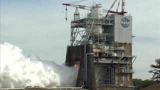 NASA Conducts Final RS25 Rocket Engine Test of 2017 [upl. by Lletnwahs]