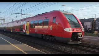 French TER arriving and departing at Rivesaltes France [upl. by Ten]