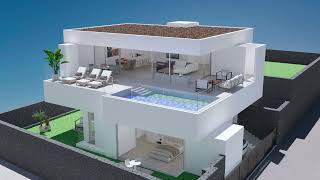 D000B9E Sýbaris Premium Villas Elegant development close to the sea Tenerife South [upl. by Heyes]