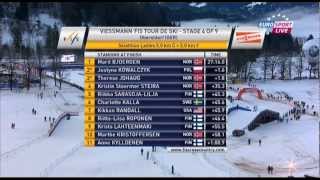 01012012 Tour de Ski Therese Johaugs bra [upl. by Phelan]