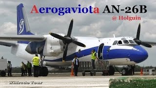 Aerogaviota An26 Landing at Holguin Cuba [upl. by Annoyek828]