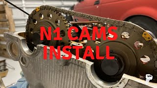 1991 Nissan Sentra B13 N1 Cams Install on SR20VE Motor [upl. by Werra]