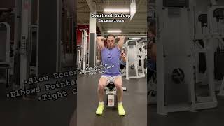 Overhead Tricep Extensions triceps armworkout overheadtricepextension tricepsworkout [upl. by Ridgley104]