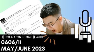 060611MayJune 2023 Additional Mathematics Paper 1 Marking Scheme MS Audio Voiceover [upl. by Conover]