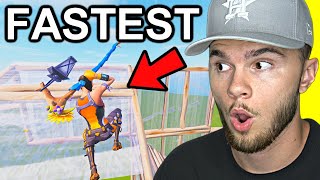 Reacting To The FASTEST Fortnite Builder EVER [upl. by Vilberg]