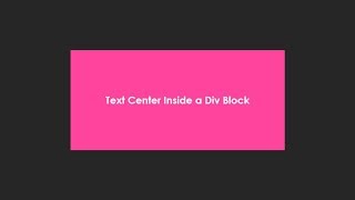 Text center inside a div [upl. by Marve]