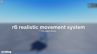 roblox studio r6 movement system FREE MODEL [upl. by Netloc586]